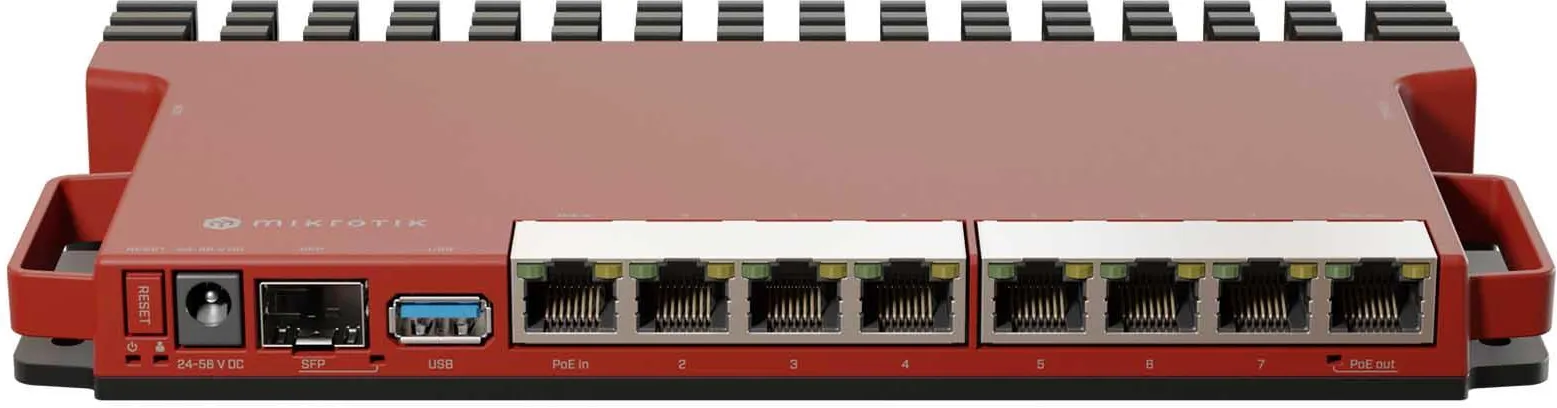 Маршрутизатор MikroTik L009UiGS-RM, 8×Gigabit Ethernet, 1×SFP, 2,5G Ethernet