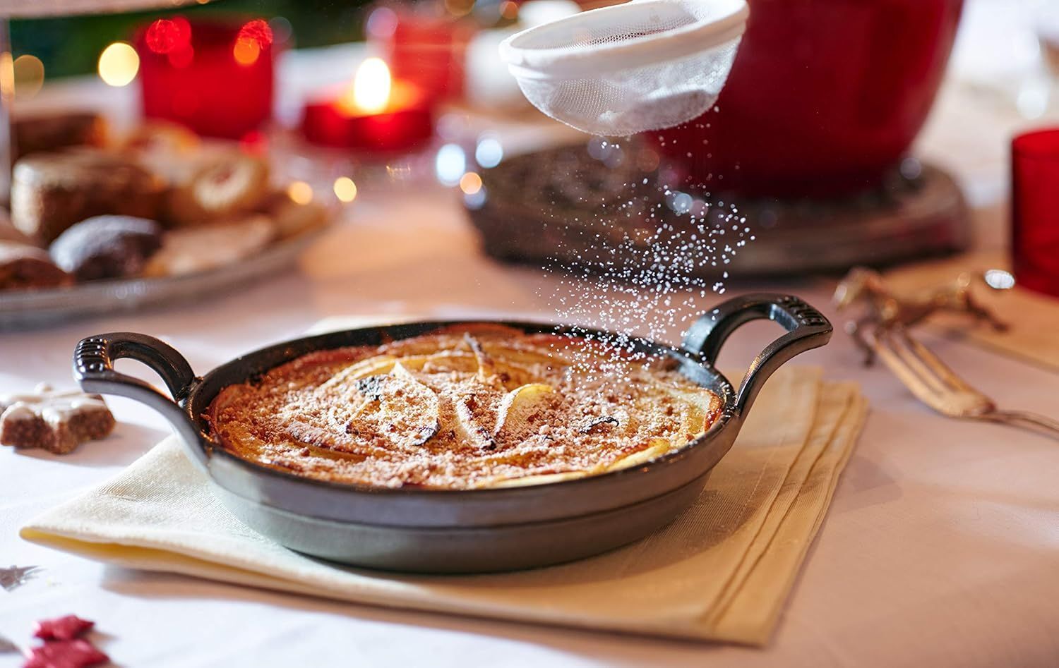 Мини-жаровня Staub чугунная круглая, графитово-серая 12 см