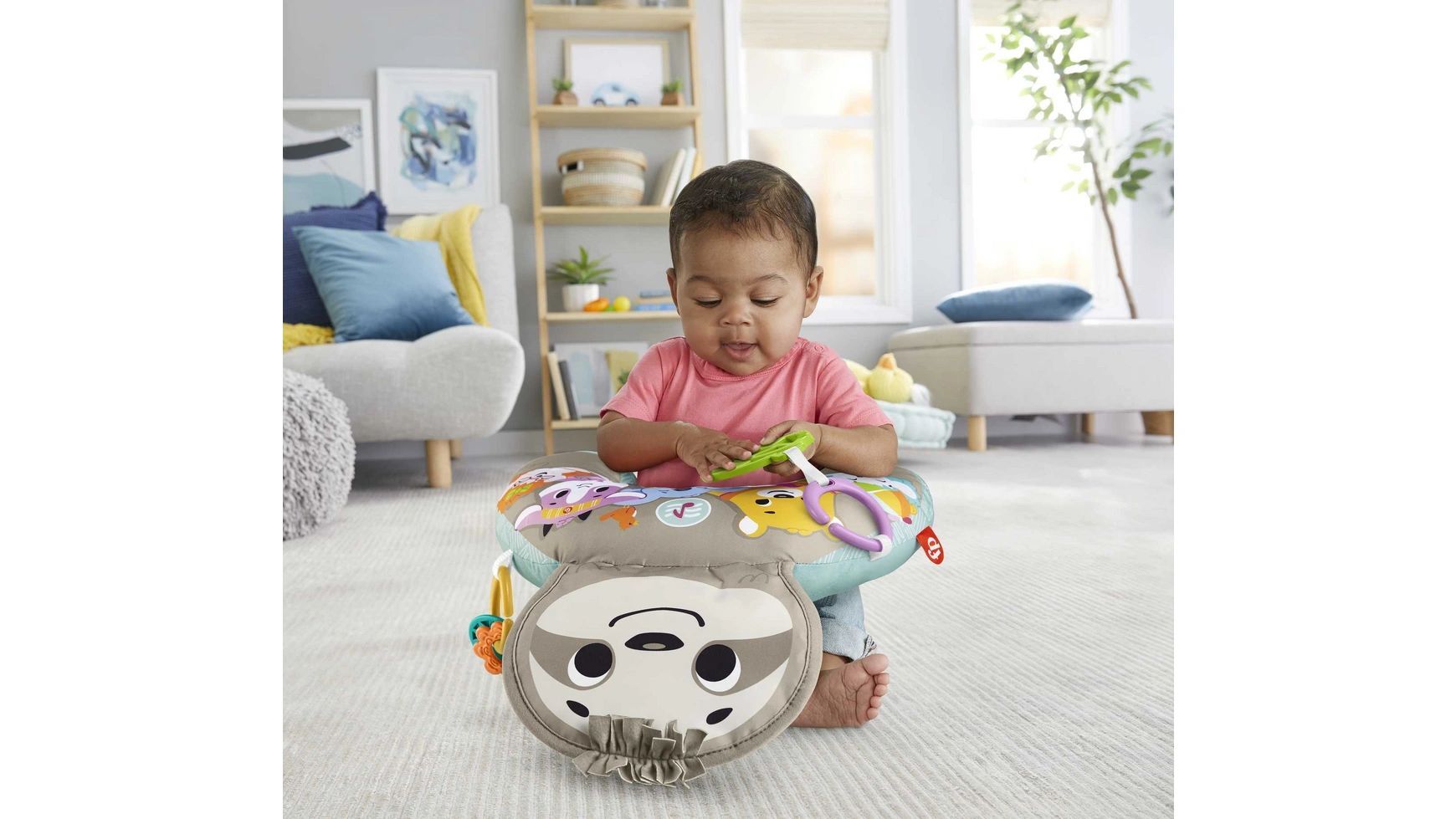 Музыкальная игровая подушка Fisher Price Sloth с вибрацией