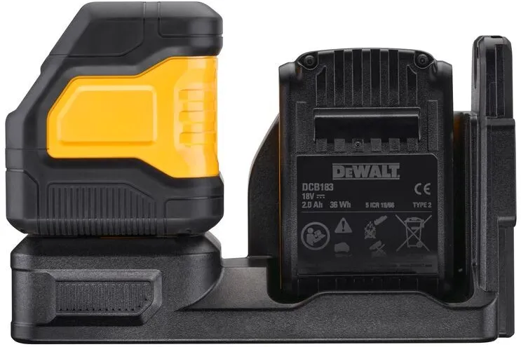 Аккумуляторный лазерный нивелир DeWalt DCE088D1G18, с 1 АКБ (2.0 Ач), ЗУ и кейсом