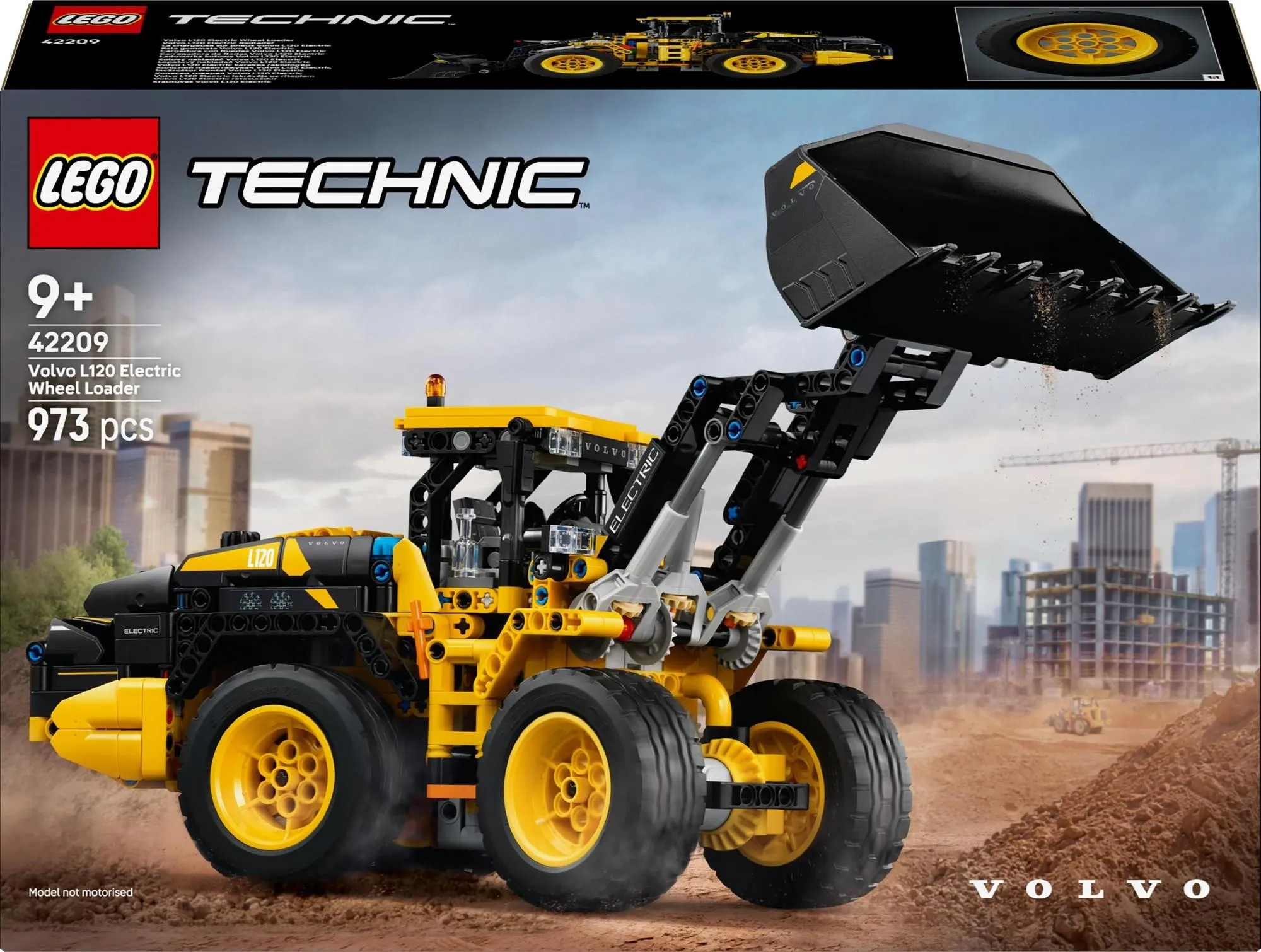 Конструктор LEGO Technic 42209 Колёсный погрузчик Volvo L120 Electric