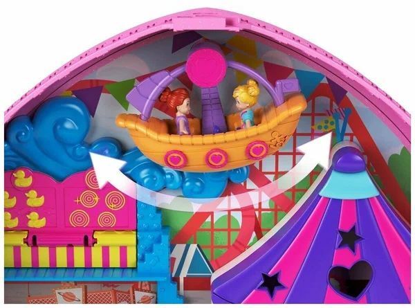 Игровой набор Mattel Polly Pocket Парк развлечений в мини-рюкзаке, GYK91