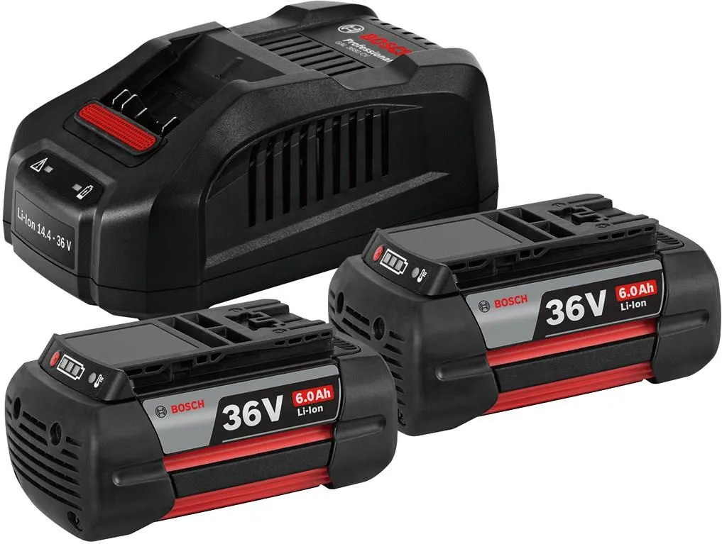 Стартовый набор 2 аккумулятора + зарядное устройство Bosch 2xGBA 36V 6.0Ah + GAL 3680 CV Professional 1600A00L1U