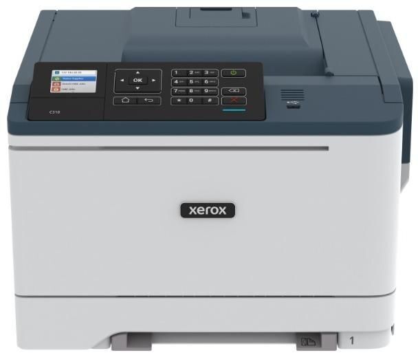 Принтер лазерный Xerox C310, цветн., A4, белый/синий