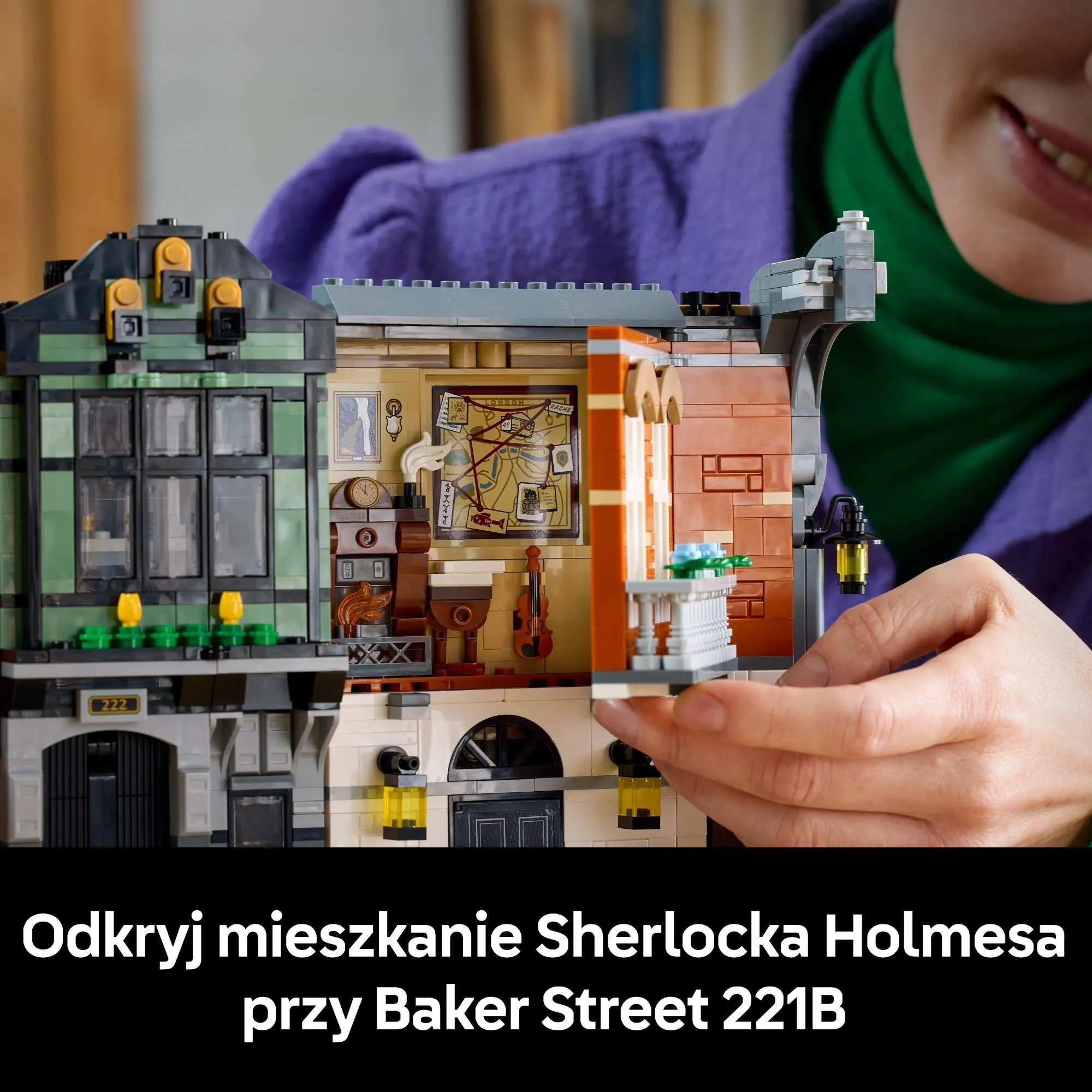 Конструктор LEGO Icons 10351 Шерлок Холмс: книжный уголок