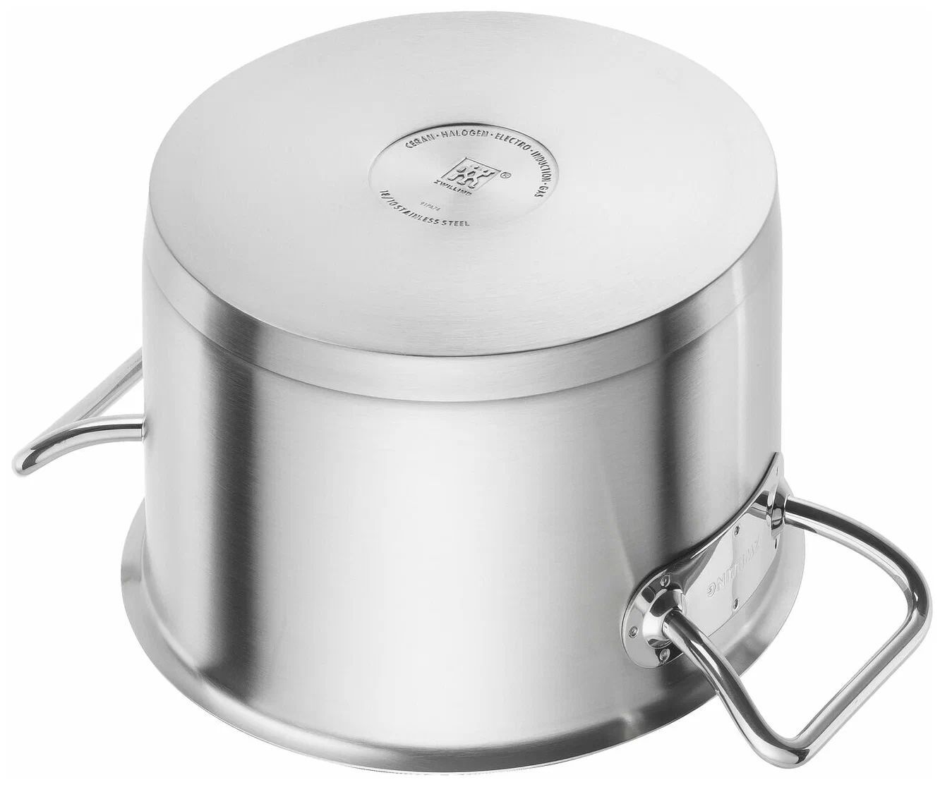 Кастрюля с крышкой Zwilling Pro 24 см, объем 6,2 л, нержавеющая сталь, 65123-240