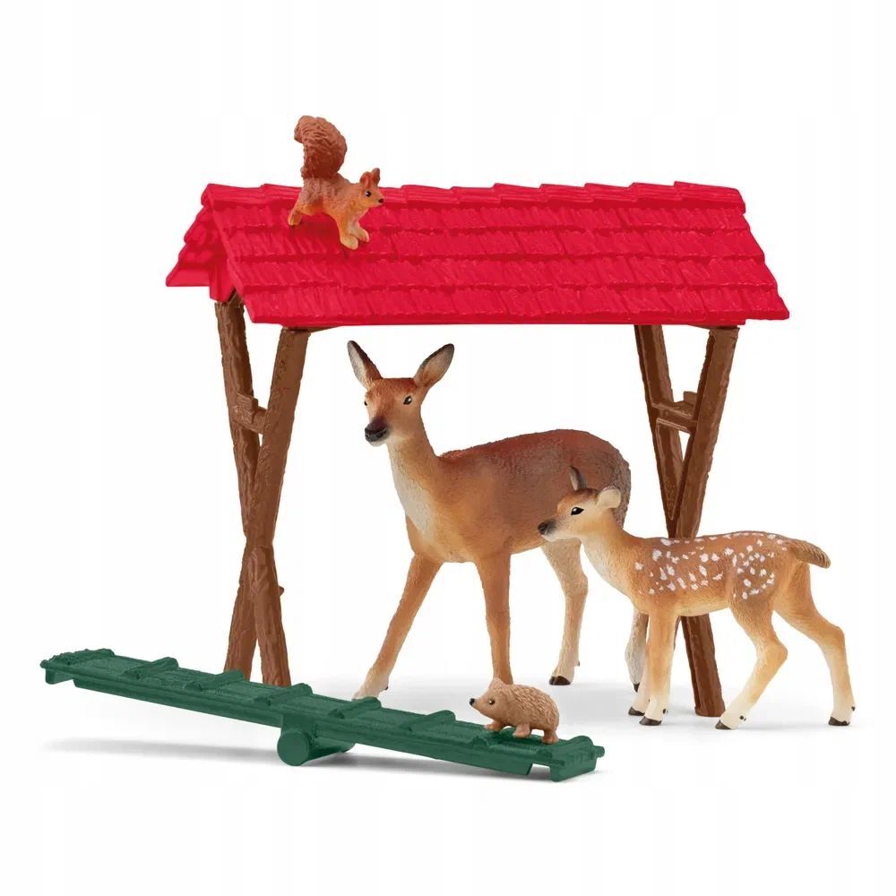 Фигурки Schleich Farm World - Кормление лесных животных - кормушка для оленей- Шляйх Ферма 42658