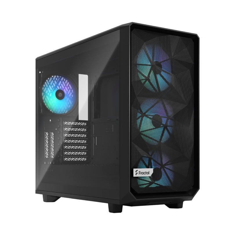 Корпус компьютерный Fractal Design Meshify 2 RGB TG, Mid Tower, FD-C-MES2A-06, черный