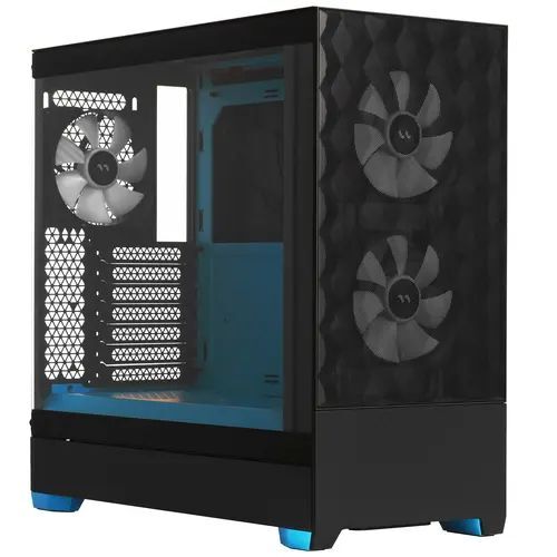 Компьютерный корпус FRACTAL DESIGN Pop Air RGB Cyan Core TG Clear Tint (FD-C-POR1A-02)