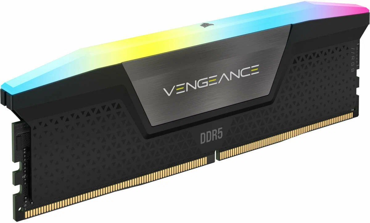 Оперативная память CORSAIR Vengeance RGB, 32 Гб DDR5 (2x16 Гб), 7000 МГц, CMH32GX5M2X7000C34, черный