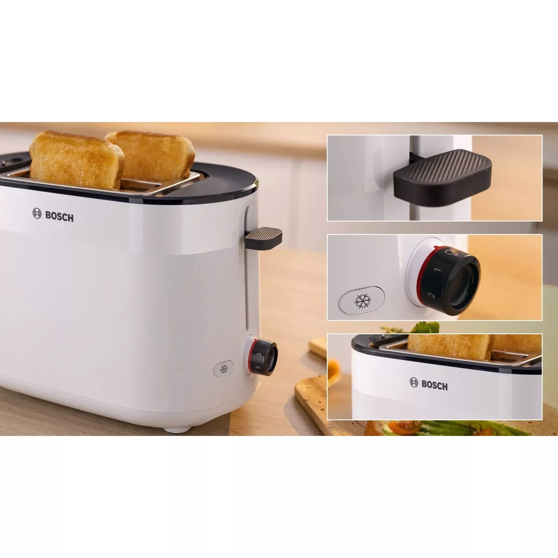 Тостер Bosch MyMoment TAT2M121 950 Вт, белый