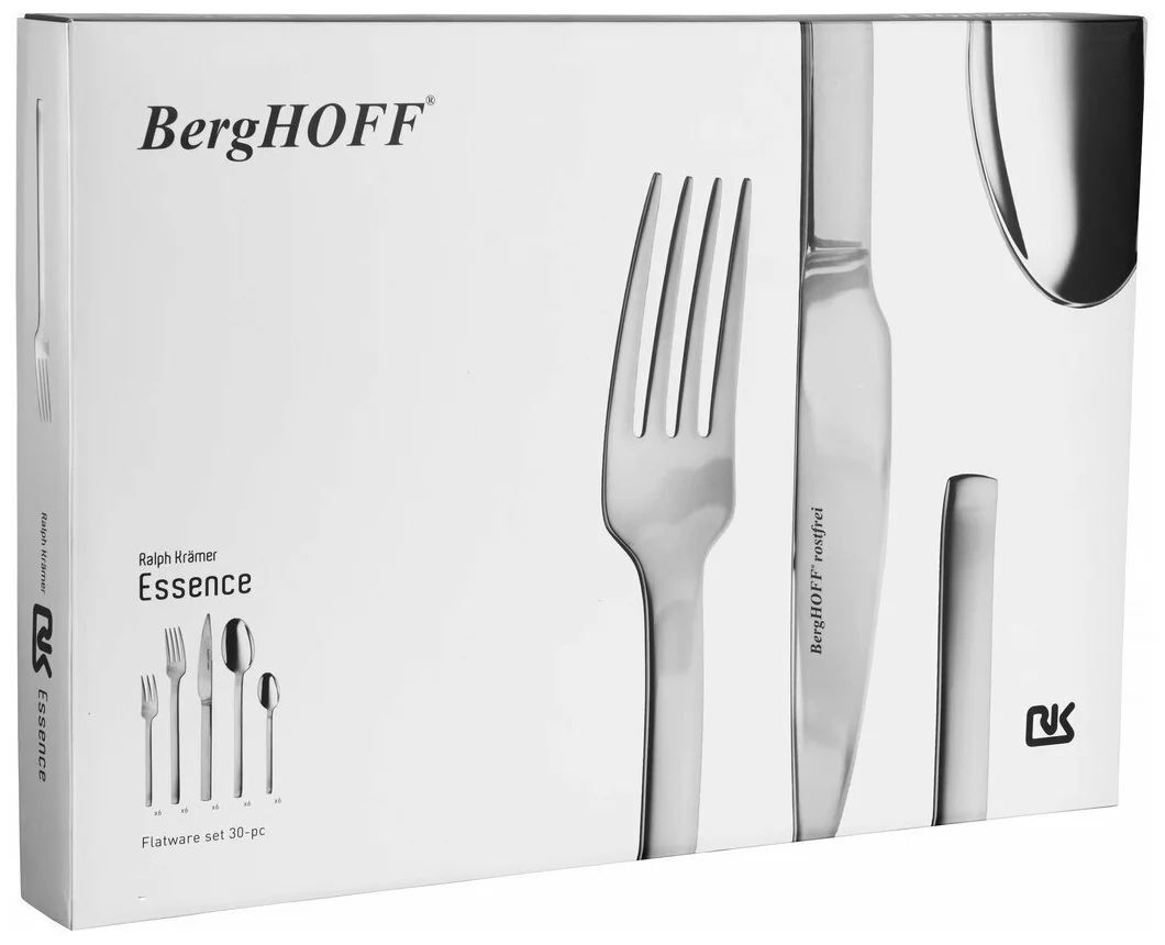 BergHOFF Набор столовых приборов Essence, 30 предметов серебристый 6 30 шт.