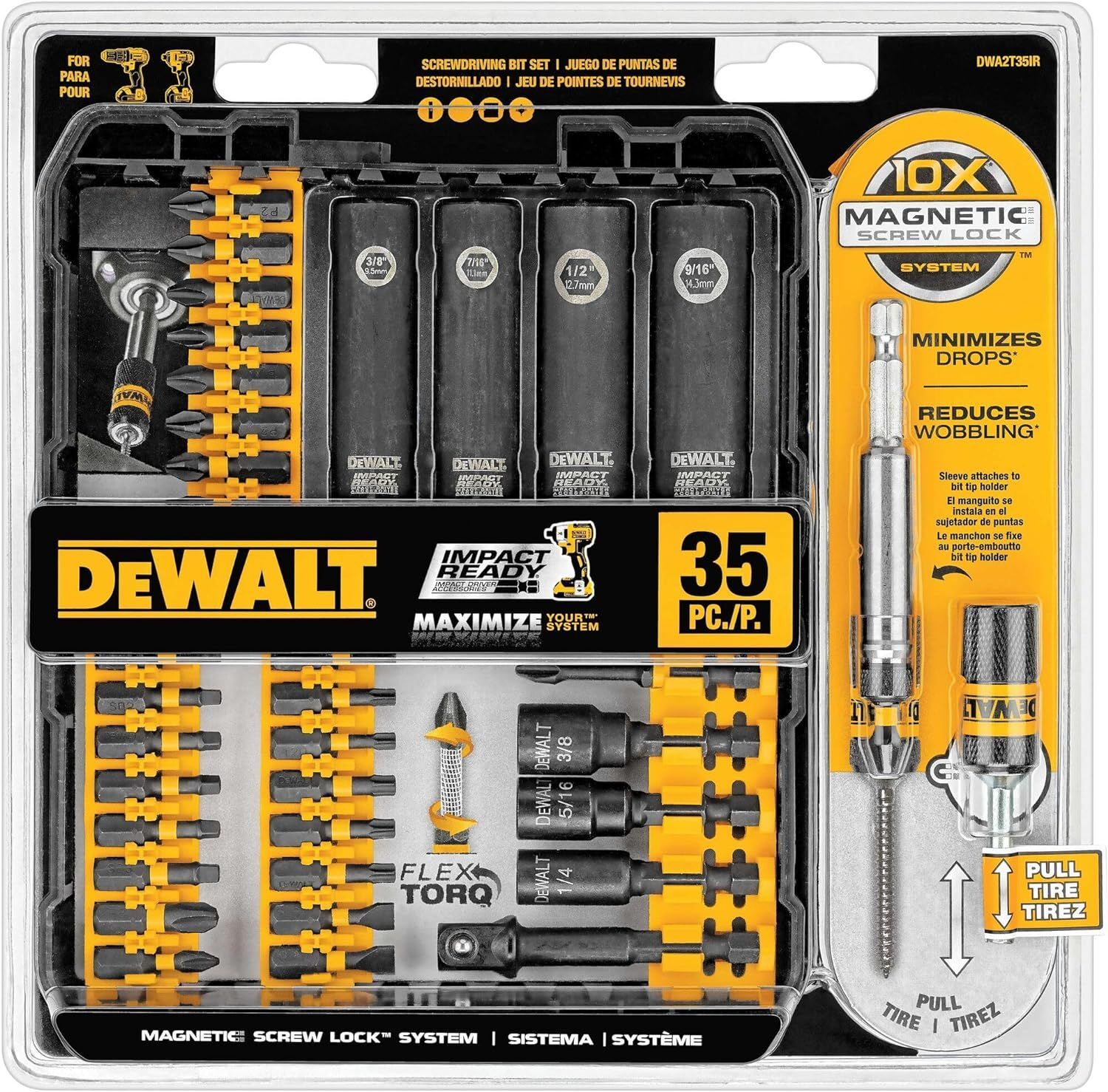 Набор бит и насадок DEWALT (DWA2T35IR)