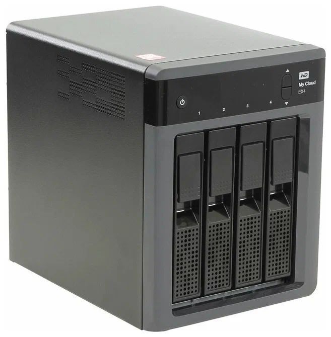 Сетевое хранилище Western Digital My Cloud Pro Series PR4100 (WDBNFA0000NBK) черный