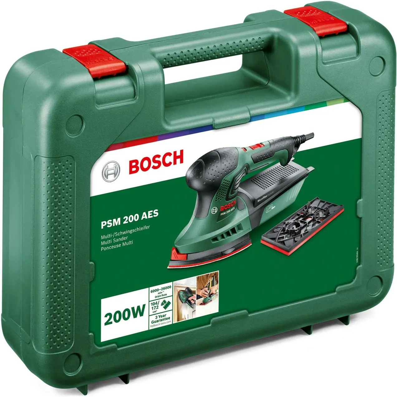 Вибрационная шлифовальная машина Bosch PSM 200 AES 06033B6000