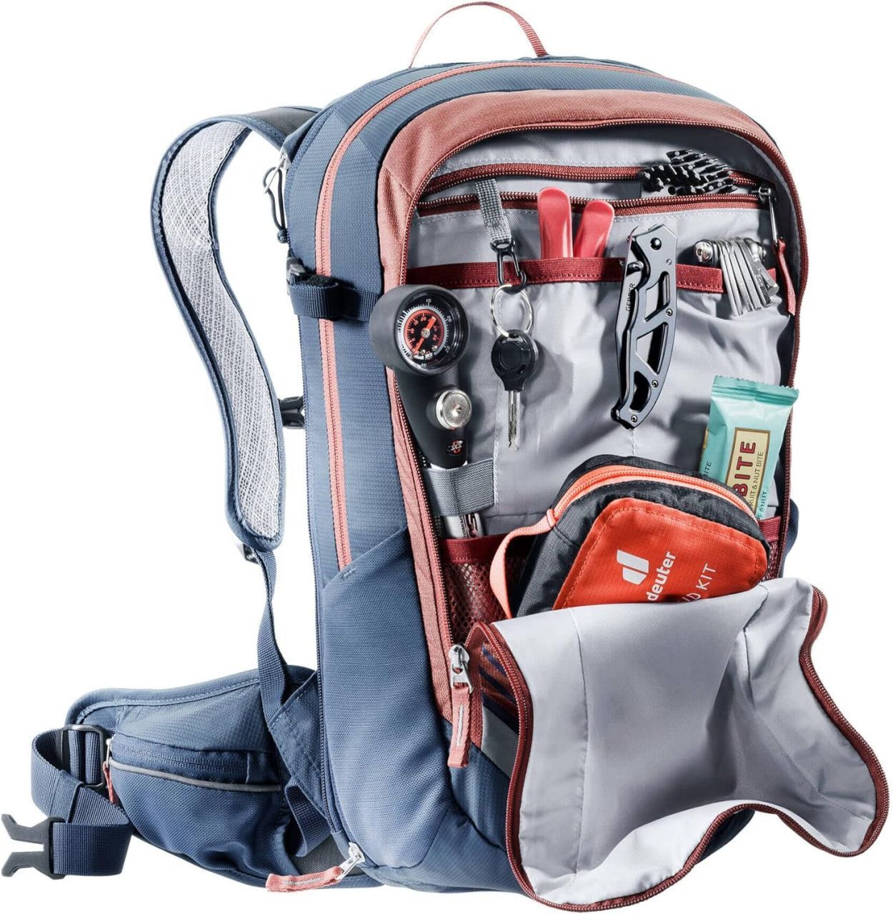 Рюкзак Deuter Compact Exp 14, Темно-синий/Бордовый