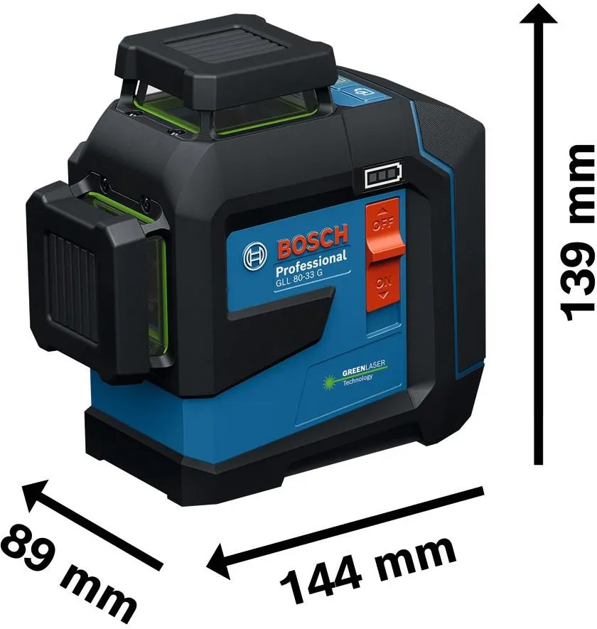 Лазерный уровень Bosch GLL 80-33 G Professional 0601065500