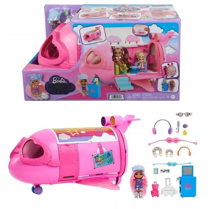 Самолет Mattel Barbie Extra Fly (HPF72)