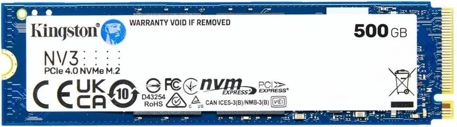 Твердотельный накопитель Kingston NV3 M.2 Pcie 4.0 NVMe 500GB SNV3S500G