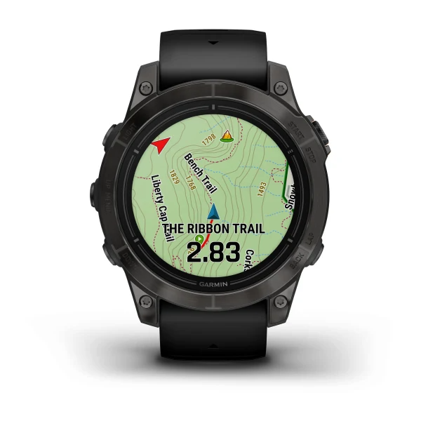 Часы Garmin Epix 2 Pro 47mm Sapphire Carbon Grey Black Band (010-02803-11)