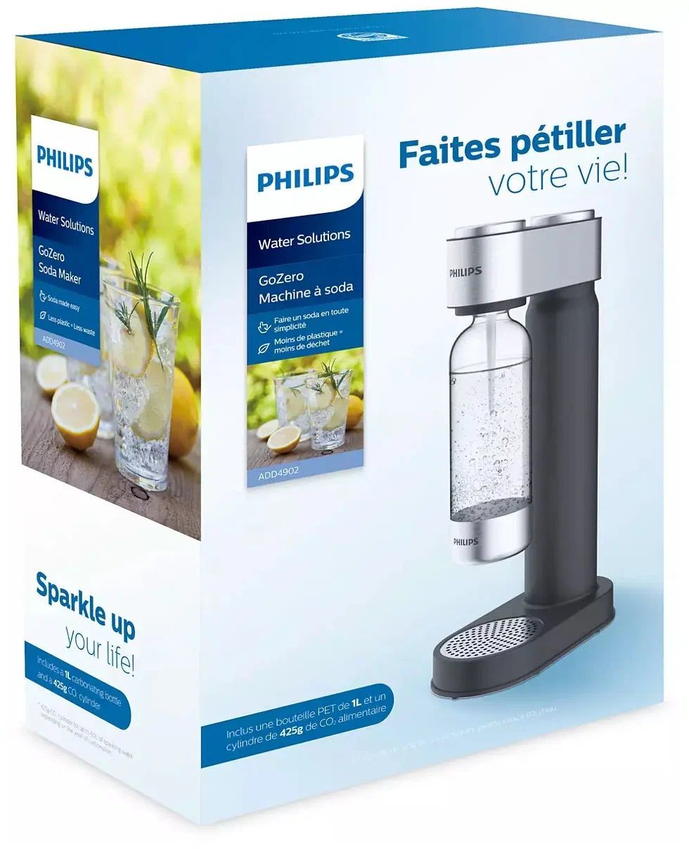 Сифон для газирования воды PHILIPS ADD4902BK/10, Black
