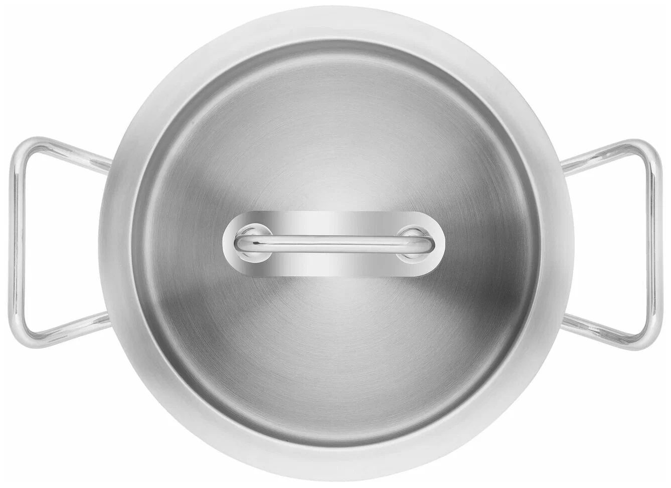 Кастрюля с крышкой Zwilling Pro 24 см, объем 6,2 л, нержавеющая сталь, 65123-240