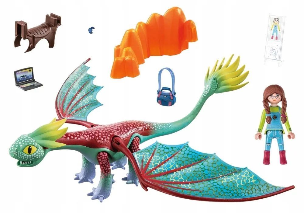 Конструктор Playmobil Dragons 71083 Перья и Алекс