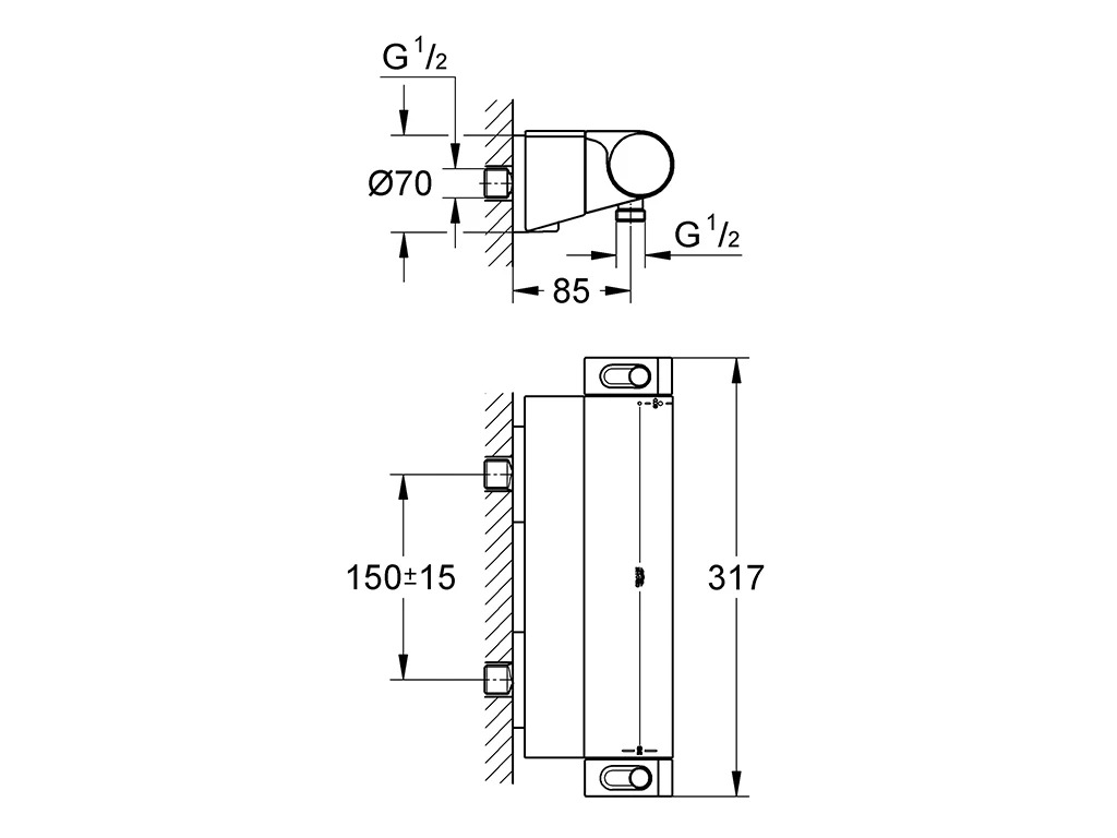Смеситель Grohe 34469001 Grohtherm 2000
