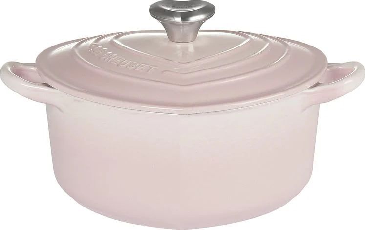 Кастрюля с крышкой Le Creuset , форма сердца, 20 см / 1,9 л, цвета коралловой розы (LEC00184)