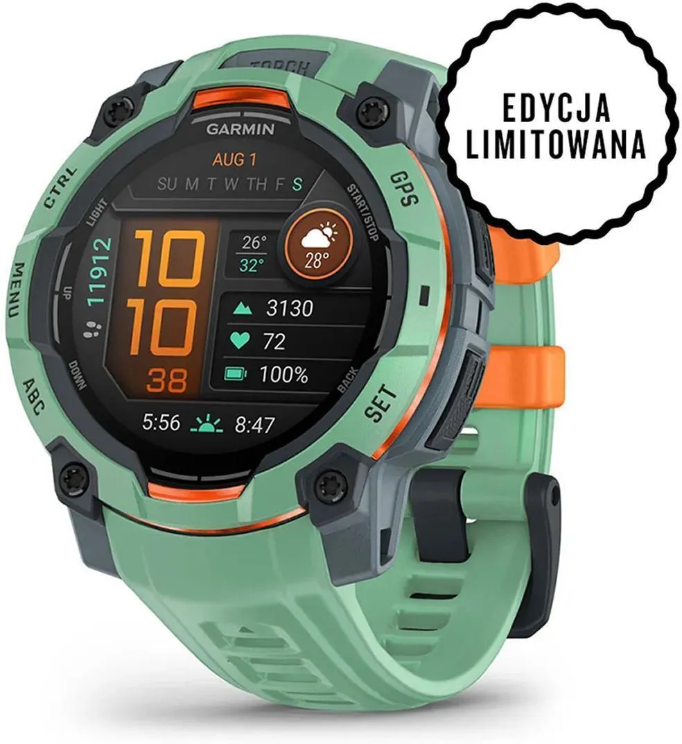 Смарт-часы Garmin Instinct 3 45 мм зеленый