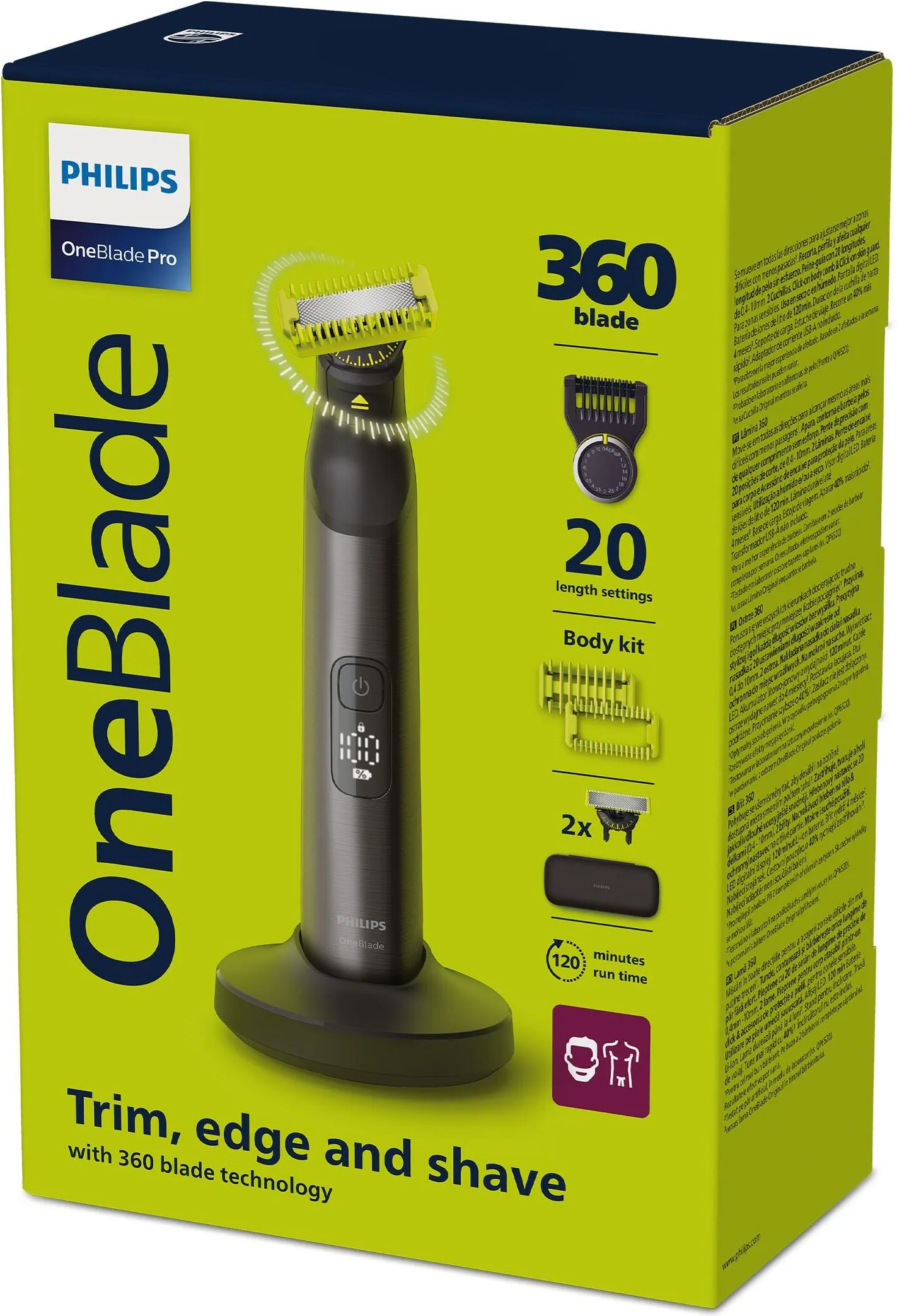 Триммер PHILIPS OneBlade Pro 360 QP6652/61