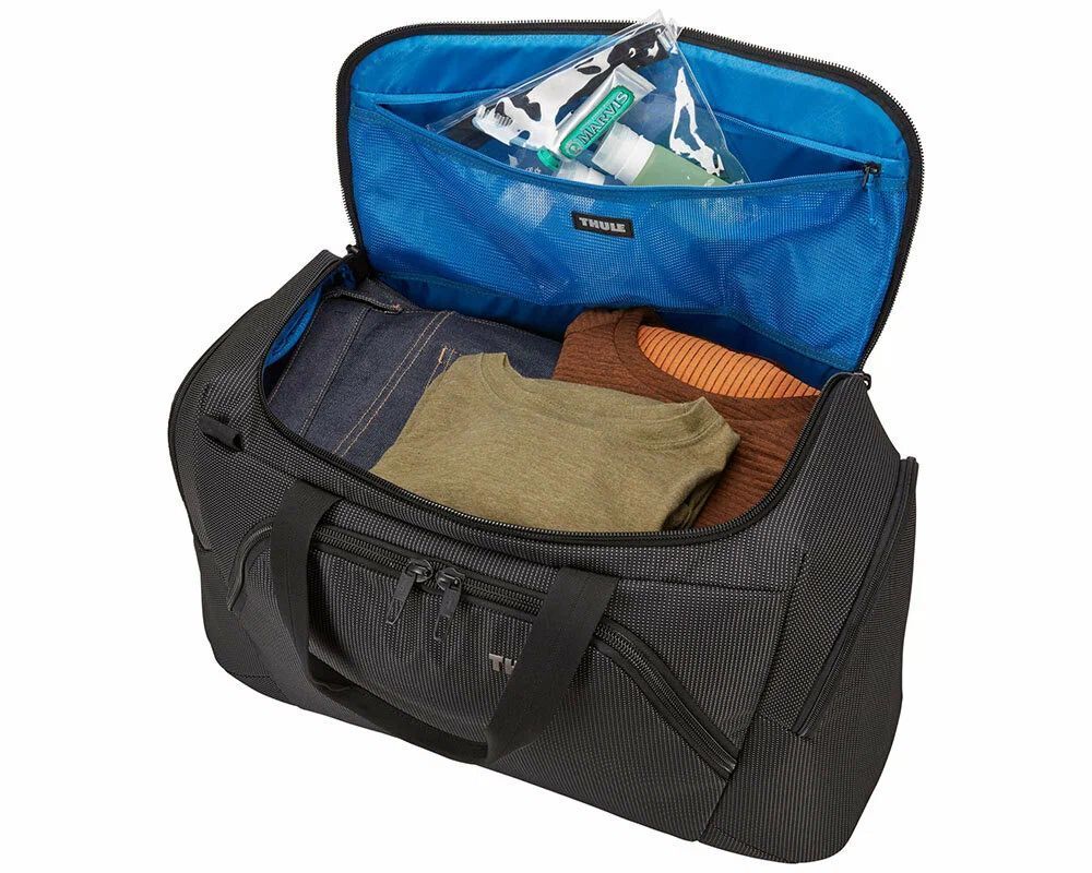 Сумка дорожная THULE 3204048, 44 л, 55х35х25 см, ручная кладь, опорные ножки, плечевой ремень, черный