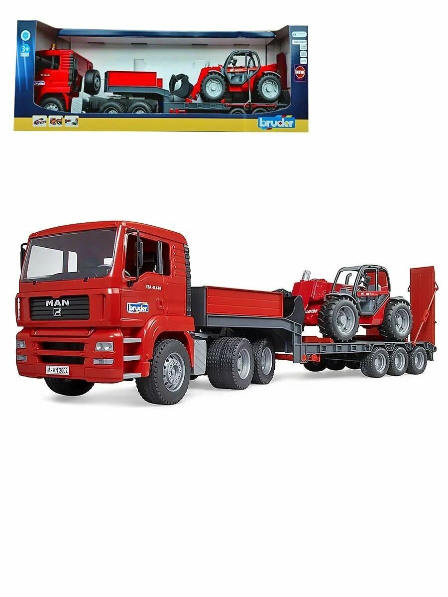 Bruder Грузовик MAN с погрузчиком Manitou 02-774 с 3 лет