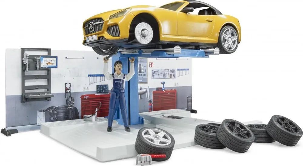 Автомастерская с механиком Bruder 62110