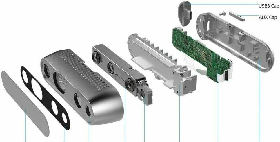 Веб-камера Intel 3D RealSense Depth Camera D435i, серебристый