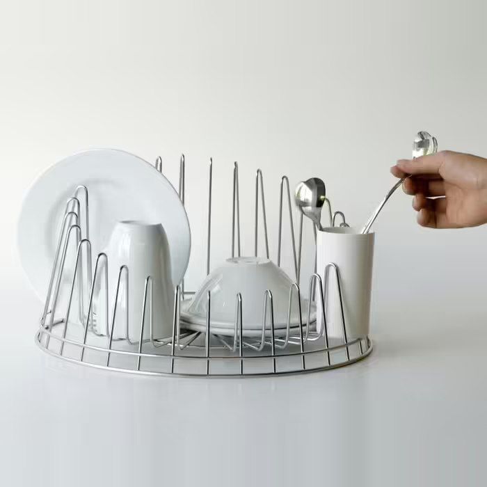 Сушка для посуды с поддоном ALESSI A TEMPO, APD04+APD04/VASW