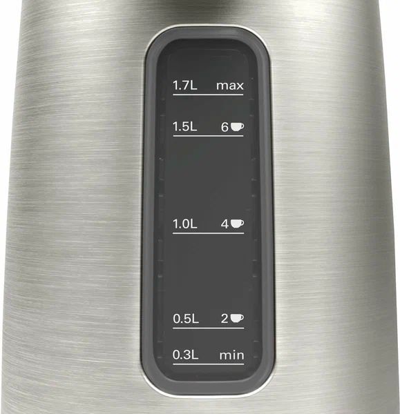 Чайник электрический Bosch TWK5P480 1.7 л серебристый, черный
