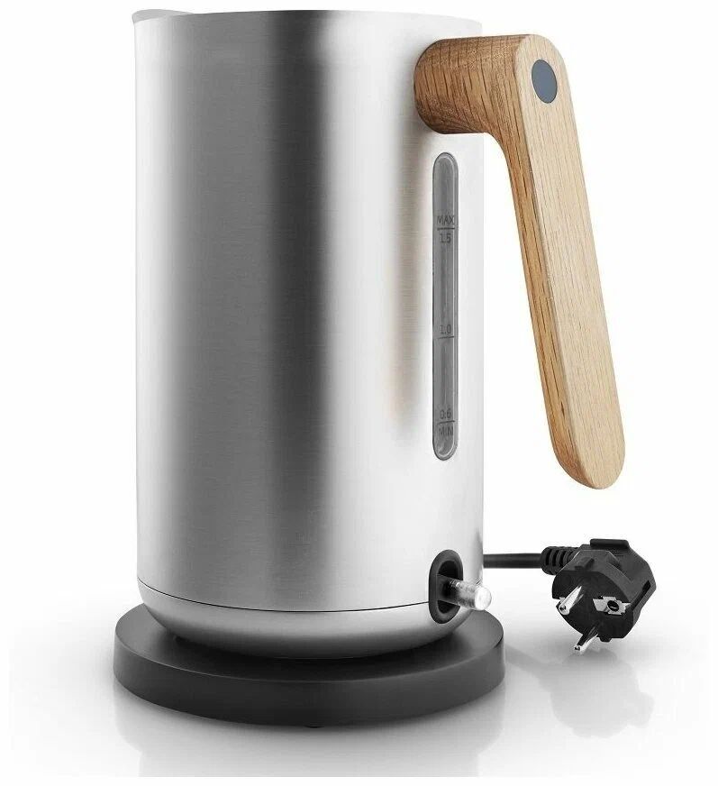 Eva Solo Чайник электрический nordic kitchen, 1,5 л, нержавеющая сталь, дуб 502740