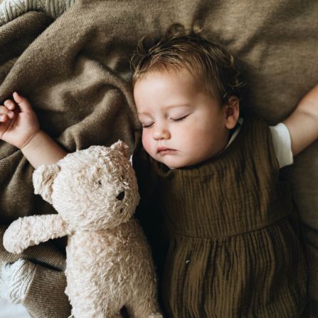 Ночник игрушка мишка Moonie HUMING BEAR, капучино