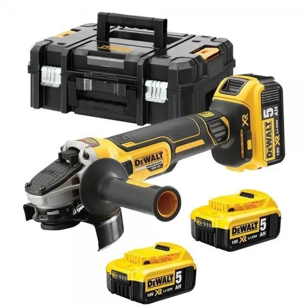 Аккумуляторная бесщеточная углошлифовальная машина DEWALT DCG405P3 18В XR, 125мм