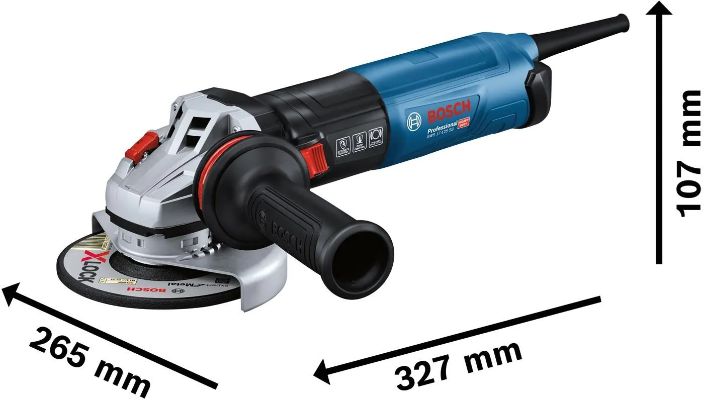 Угловая шлифовальная машина сетевая Bosch GWS 17-125 SB Professional 06017D0700