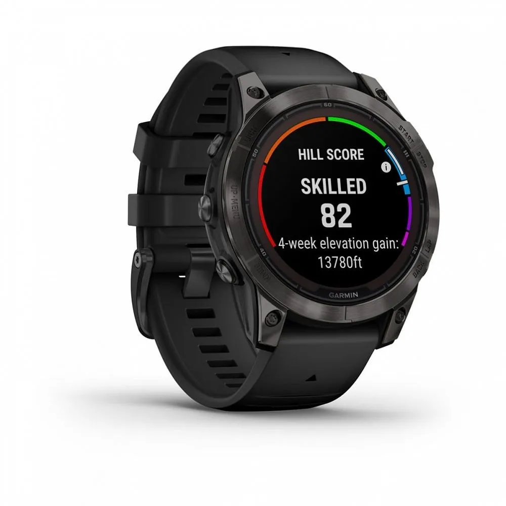 Часы Garmin Fenix 7 Pro Sapphire Solar Carbon Grey Black Band (010-02777-11)