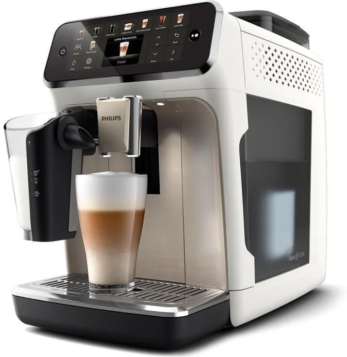 Кофемашина PHILIPS 5500 LatteGo EP5543/90, белая