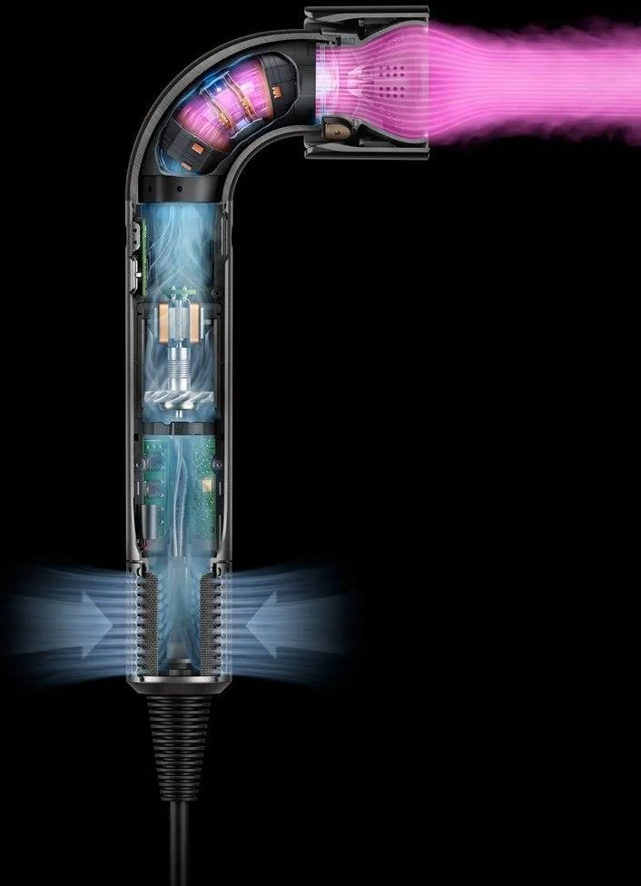 Фен Dyson Supersonic Straight+Wavy Пастельно-Розовый