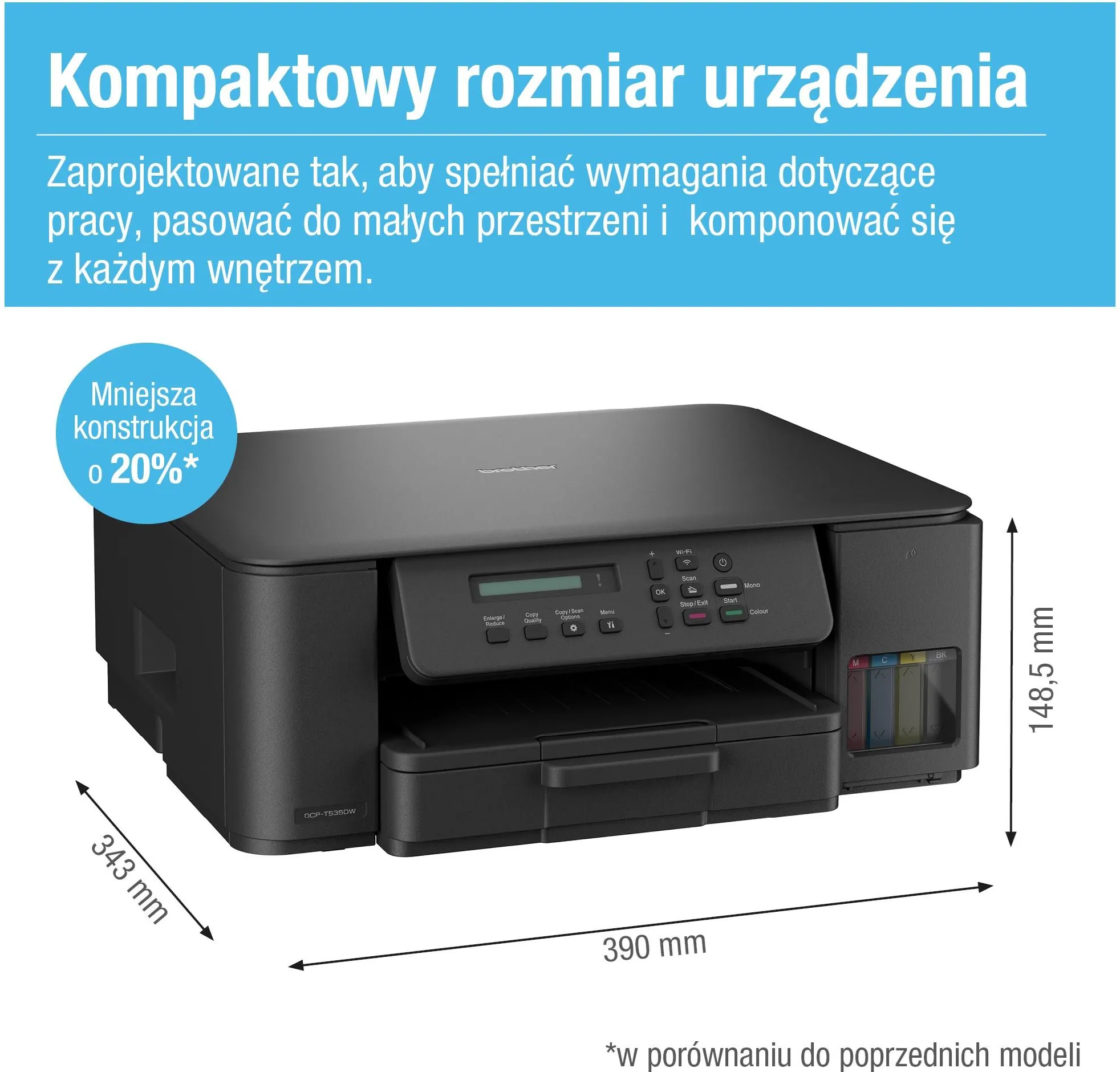 МФУ Brother InkBenefit DCP-T535DW