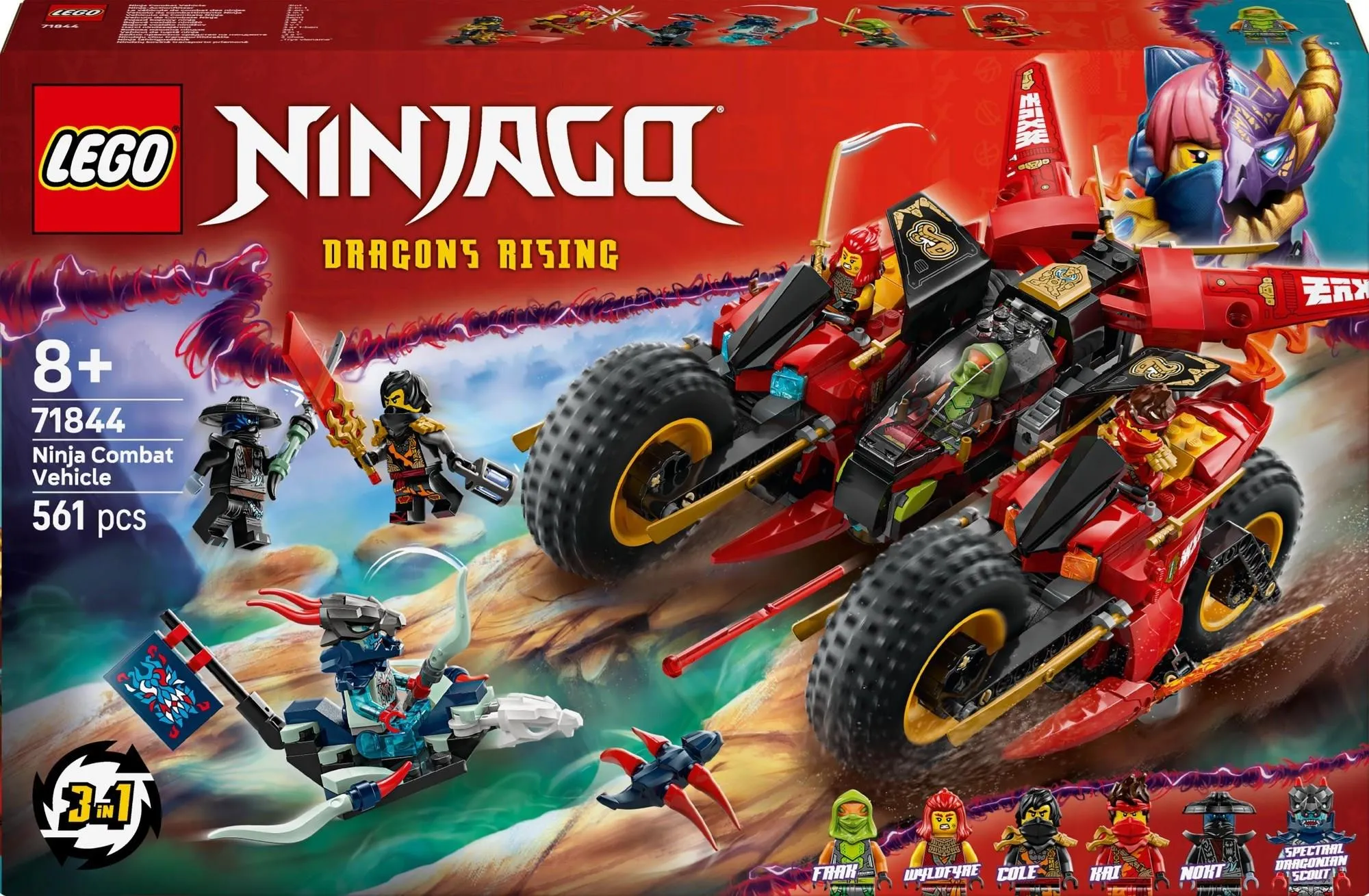 Конструктор LEGO NINJAGO 71844 Боевая машина ниндзя
