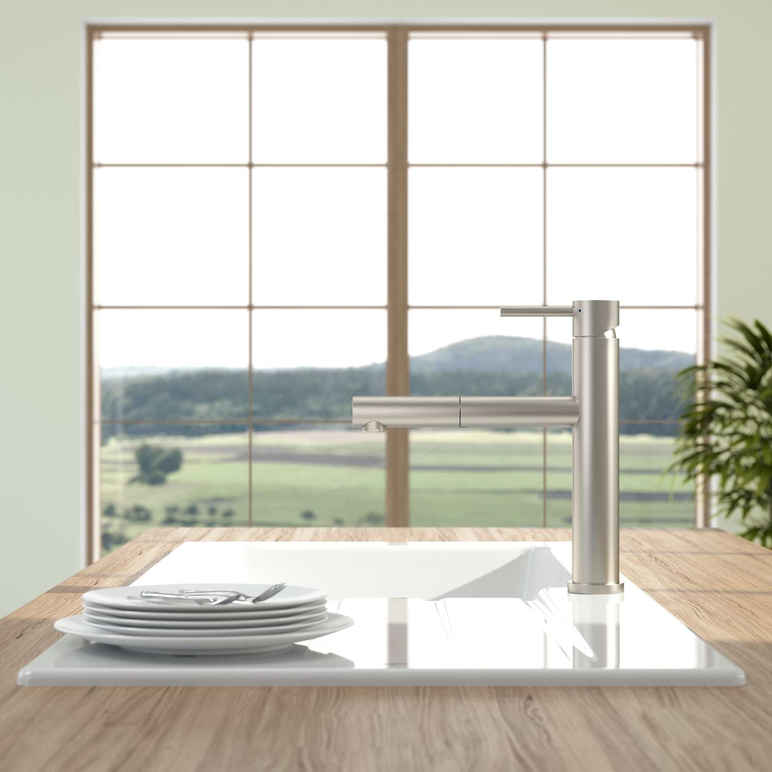 Смеситель для кухни Villeroy & Boch Como Shower Sky 927900LC