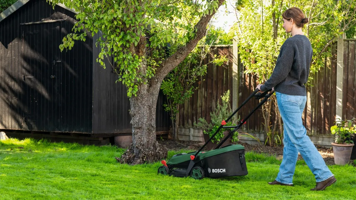 Газонокосилка аккумуляторная Bosch ROTAK18V-34 06008B9N00