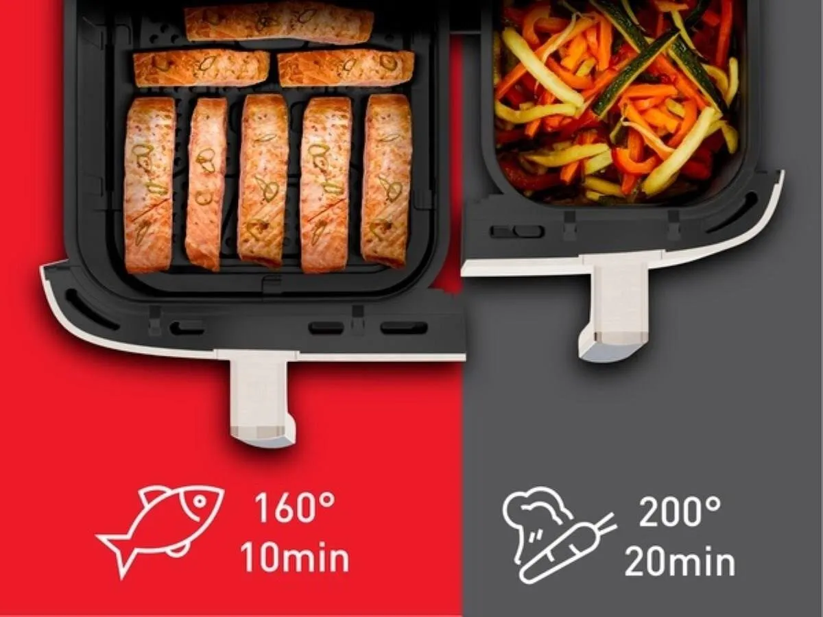 Аэрогриль Tefal EY942AE0 Dual Easy Fry XXL