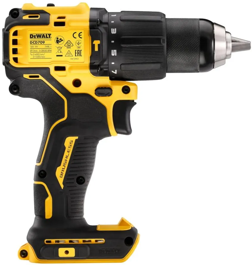 Аккумуляторная ударная дрель-шуруповёрт DEWALT DCD709N